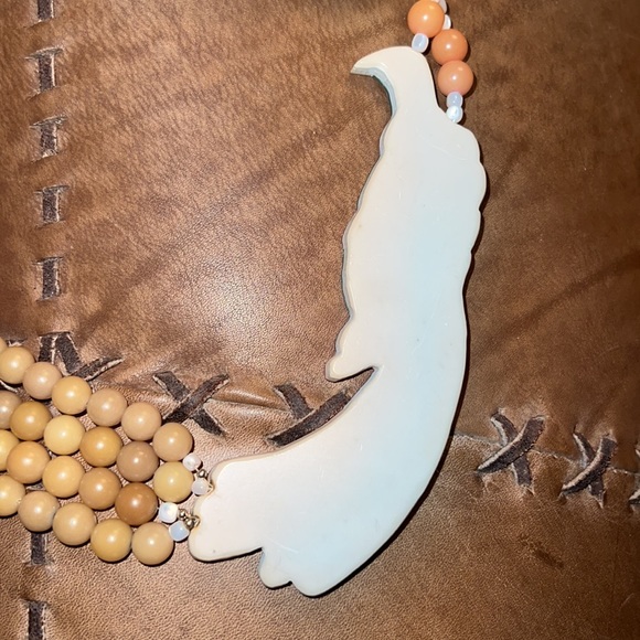 Pastel Tropical Bird Beaded Multi-Strand Necklace Retro Beach Style - Picture 8 of 13